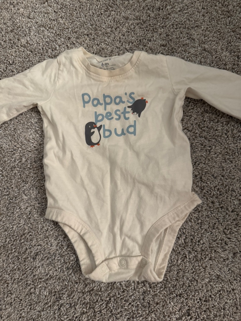 Carters papas best bud onesie